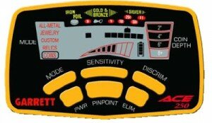 Панель управления металлоискателя Garrett ACE-250