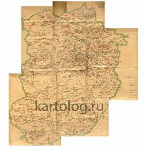 Карта Бежецкого уезда Тверской губернии Карта Бежецкого уезда Тверской губернии