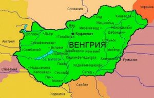 Карта городов Венгрии